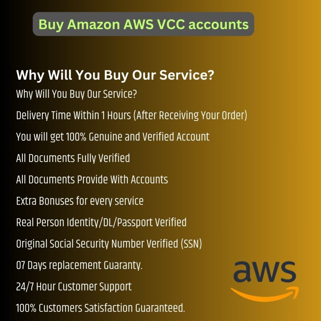 Buy Amazon AWS VCC accounts