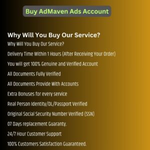 Buy AdMaven Ads Account