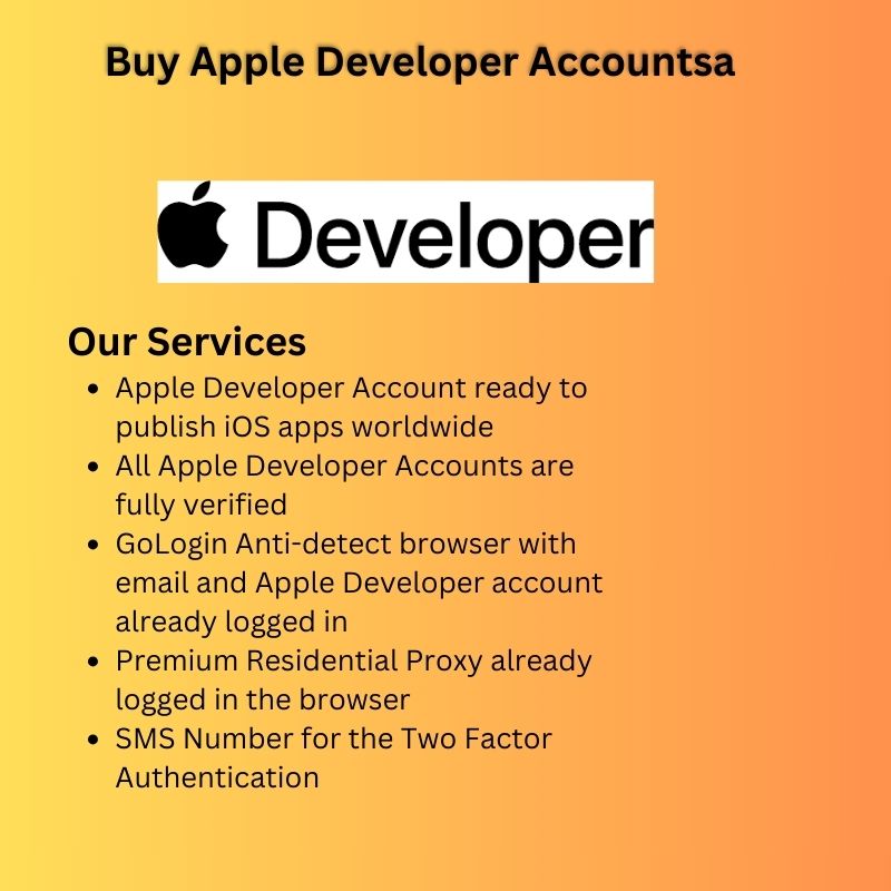 Buy Apple Developer Accountsa