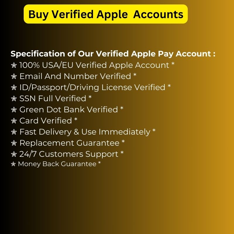Buy Verified Apple Accounts
