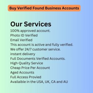 Buy Verified Found Business Accounts