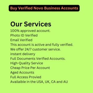 Buy Verified Novo Business Accounts