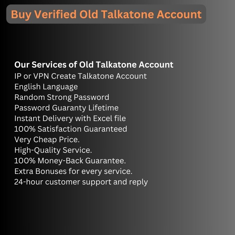 Buy Verified Old Talkatone Account