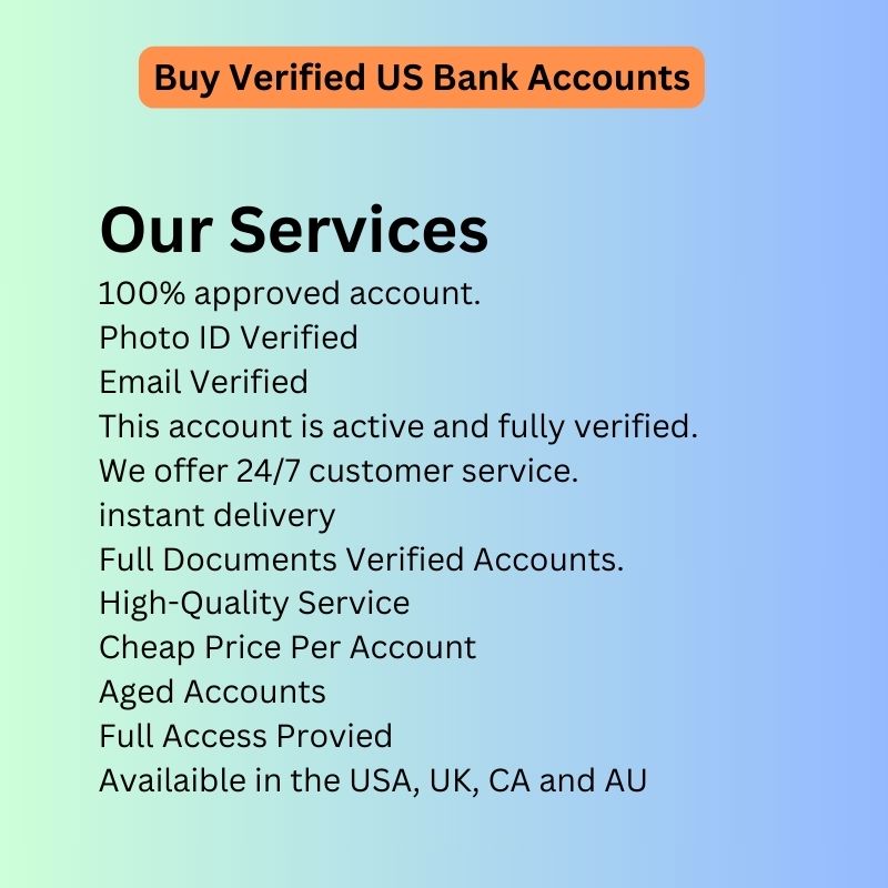 Buy Verified US Bank Accounts