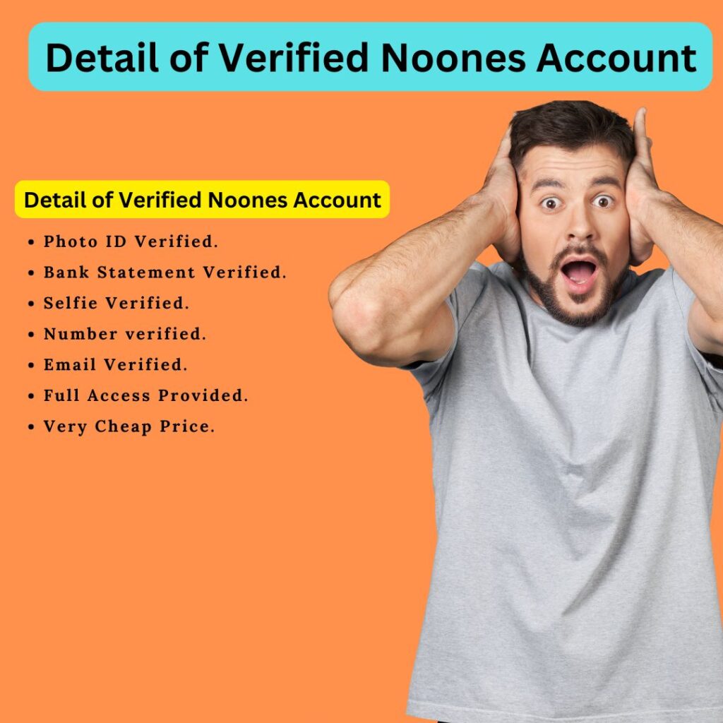 Buy Verified Noones Accounts